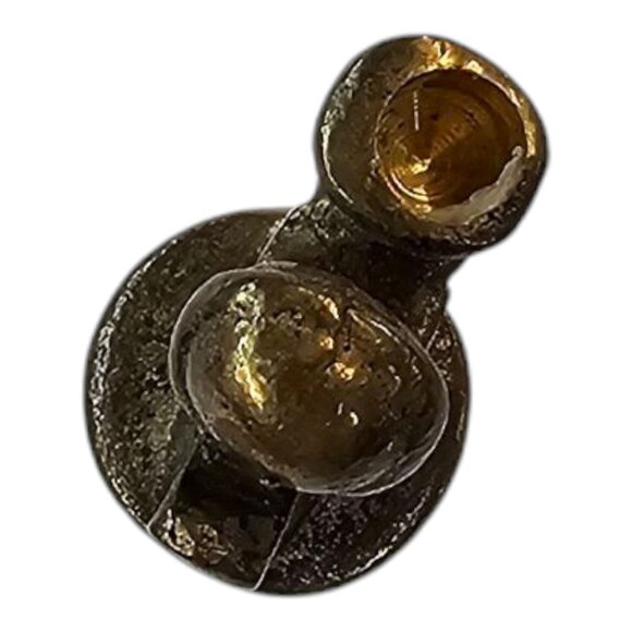 Praying Kneeling Angel Candle Holder 1.5" Miniature Vintage Brass Bronze Solid - Picture 10 of 11